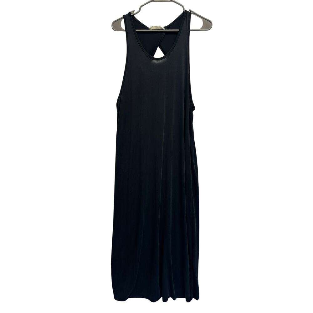 STANDARD People's Project LA Women's M Pearl‎ Twist Open Back Maxi Dress Black